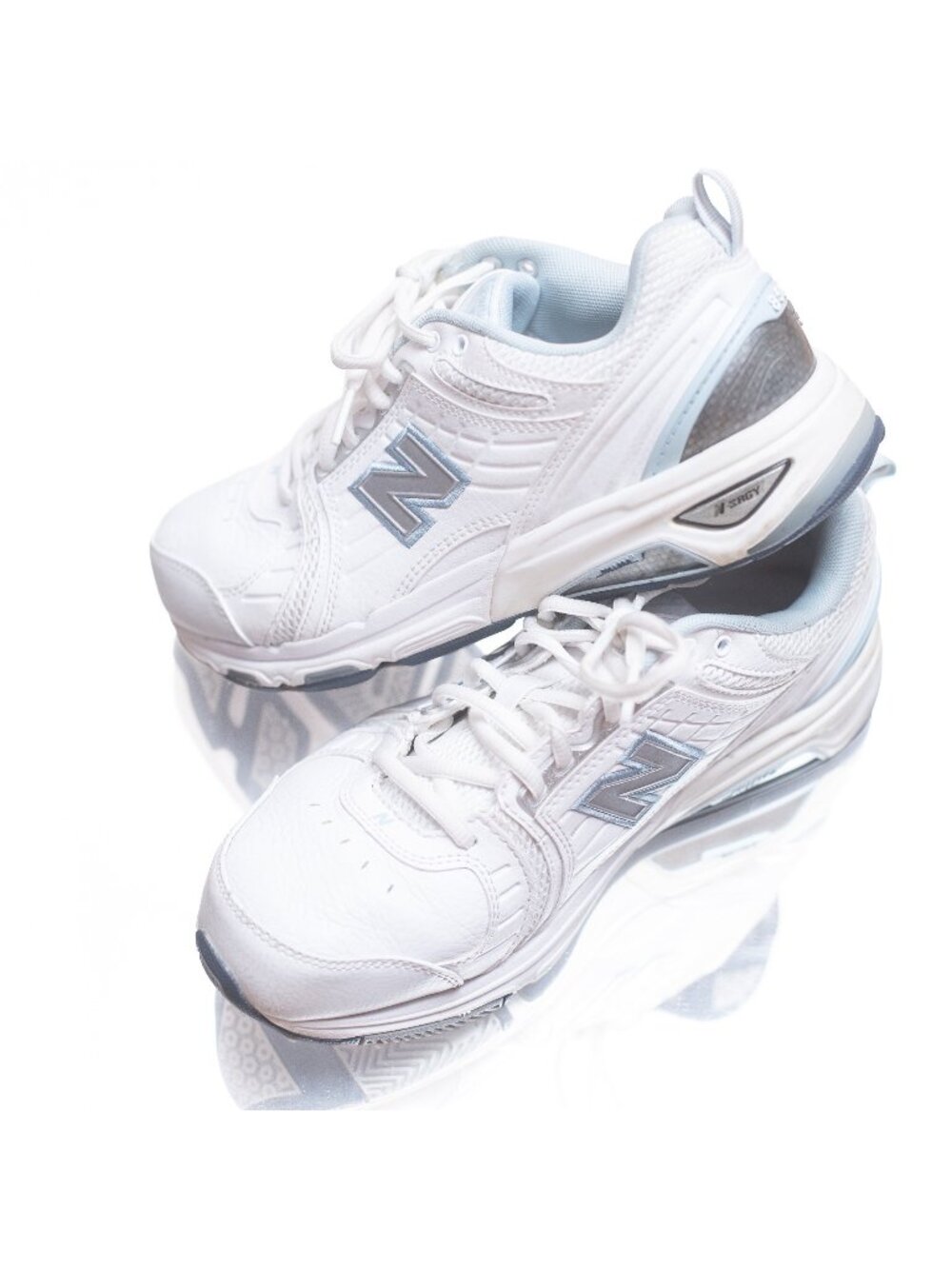Vintage Y2K New Balance 856 Dad Shoes Womens 8.5 Streetwear White Sneakers RARE